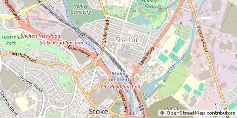 Map of Stoke-on-Trent