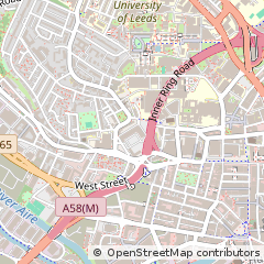 Map of Leeds, West Yorkshire