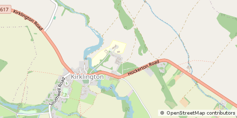 Map of Kirklington, Newark, Nottinhamshire