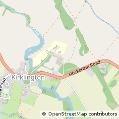 Map of Kirklington, Newark, Nottinhamshire
