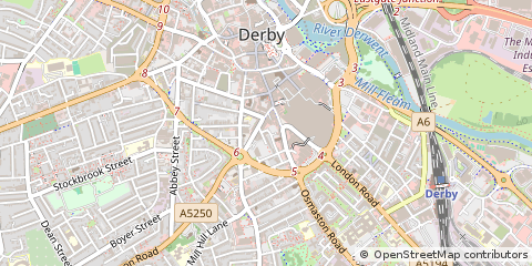 Map of Derby, Derbyshire