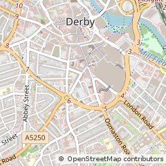 Map of Derby, Derbyshire
