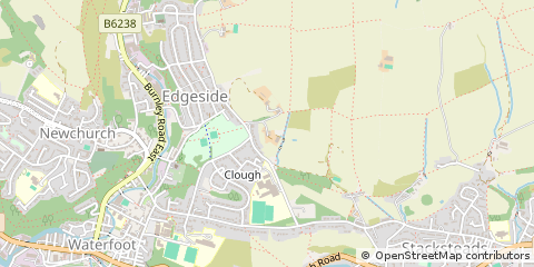 Map of Rossendale, Lancashire