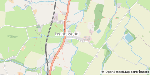 Map of Church Stretton, Shropshire