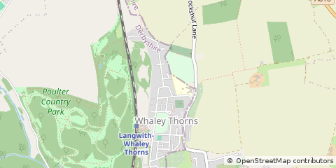 Map of Mansfield, Nottinghamshire