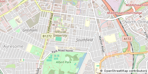 Map of Middlesbrough