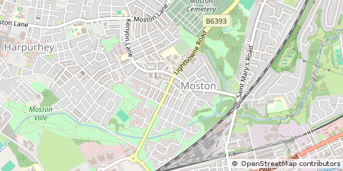 Map of Manchester, Lancashire