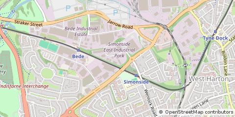Map of South Shields