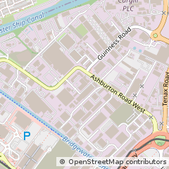 Map of Ashburton Road West, Trafford Park,manchester