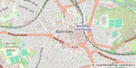 Map of Barnsley