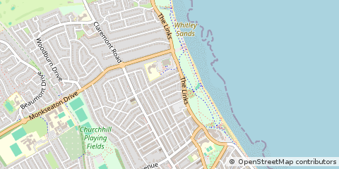 Map of Whitley BAY, Tyne and Wear