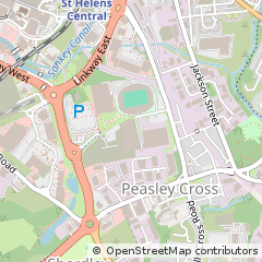 Map of ST. Helens, Merseyside