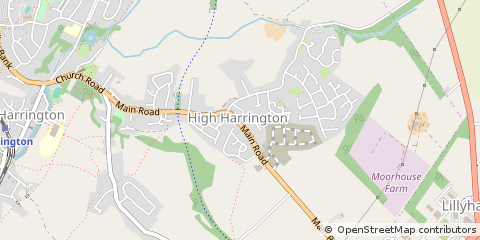 Map of Workington, Cumbria