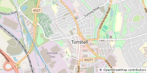 Map of Stoke-on-Trent, Tunstall