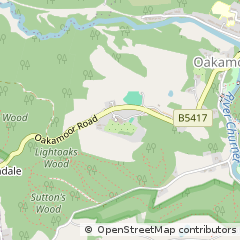 Map of Oakamoor, Staffordshire