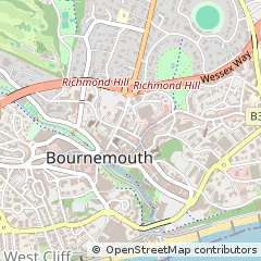 Map of Bournemouth, Dorset