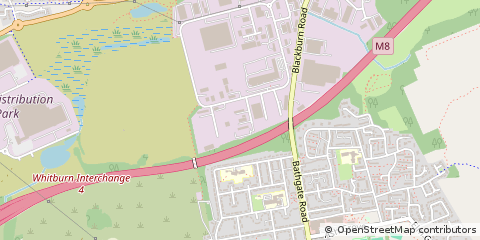 Map of Bathgate, West Lothian