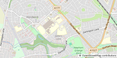 Map of Stockton-on-Tees, Cleveland