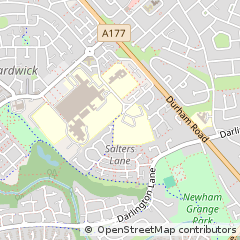 Map of Stockton-on-Tees, Cleveland