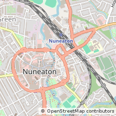 Map of Nuneaton, Warwickshire