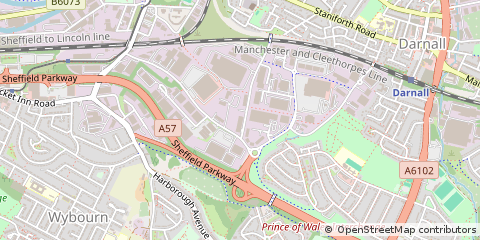 Map of Sheffield