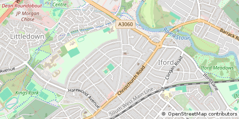 Map of Bournemouth, Dorset