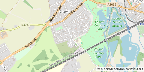 Map of Reading, Berkshire