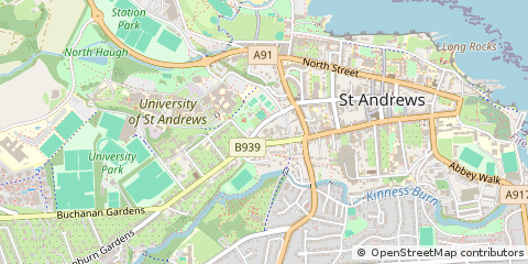 Map of ST. Andrews, Fife