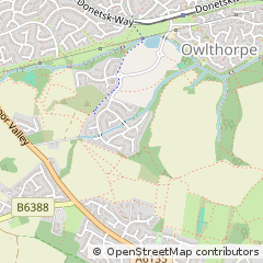 Map of Sheffield, South Yorkshire