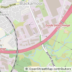 Map of Davyfield Road, Blackburn