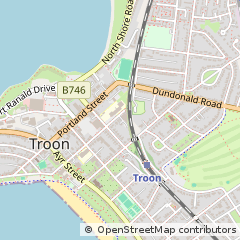Map of Troon, Ayrshire
