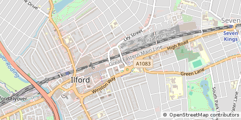 Map of 255-259 High Road, Ilford