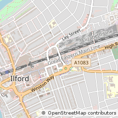 Map of 255-259 High Road, Ilford