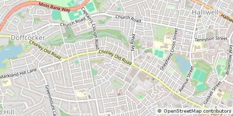 Map of Bolton, Lancashire