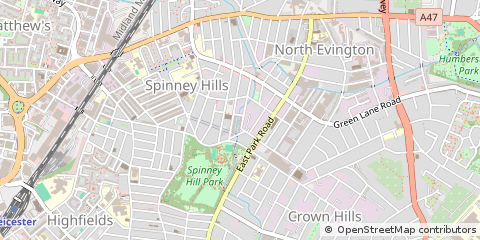 Map of Leicester