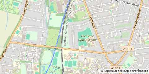 Map of Cambridge, Cambs