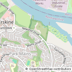 Map of Erskine, Renfrewshire