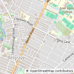 Map of Leicester, Leicestershire