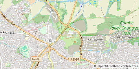Map of Bexhill, East Sussex