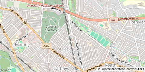 Map of Cardiff