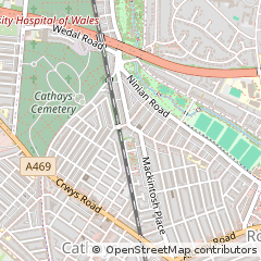 Map of Cardiff