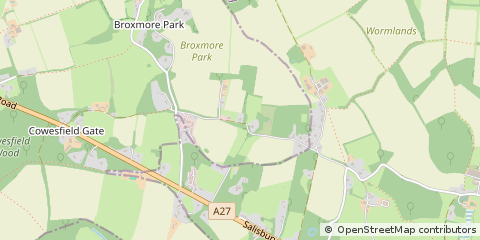 Map of Romsey, Hampshire