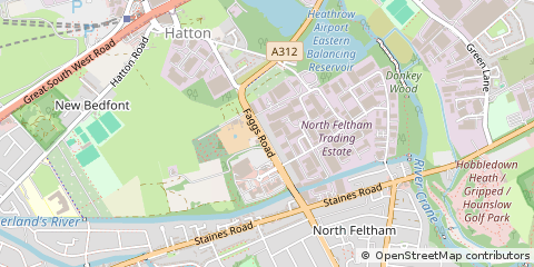 Map of Feltham