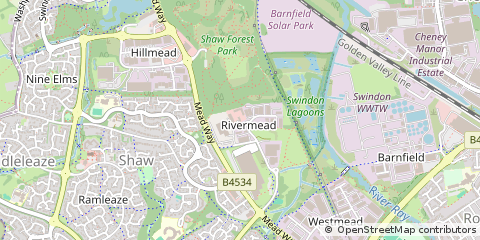Map of Swindon