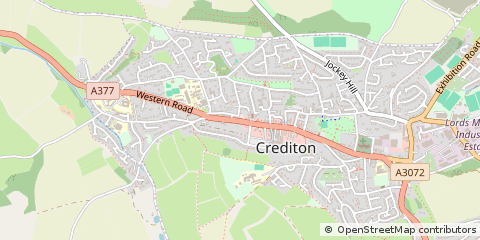 Map of Devon