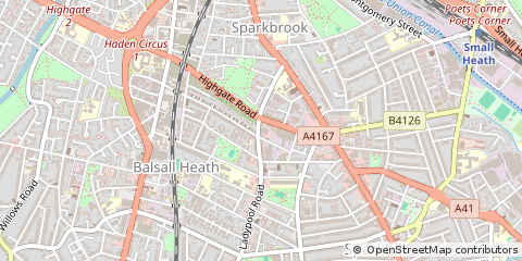 Map of Birmingham