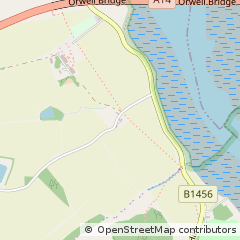 Map of Wherstead, Ipswich, Suffolk