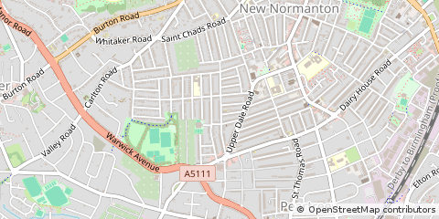 Map of Derby, Westmidlands