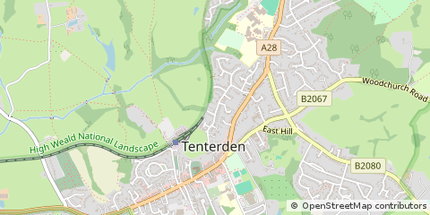 Map of Tenterden