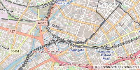 Map of Manchester, Greater Manchester